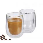 Szklanki do kawy z mlekiem z podwjn ciank, poj. 0,25 l (2 szt...