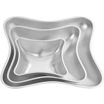 Formy aluminiowe (3 szt. w zestawie) w ksztacie poduszek - 2105-...