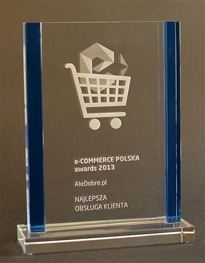AleDobre.pl na 1 miejscu w kategorii Najlepsza obsuga Klienta w konkursie e-Commerce Polska awards 2013