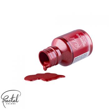 Barwnik spoywczy metaliczny do malowania, winiowa czerwie (30 ml) Cherry Red - MetalInk - Fractal Colors