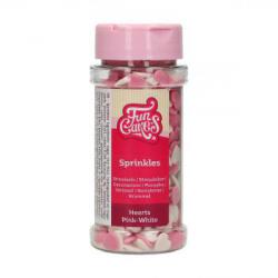 Posypka cukrowa serduszka (60 g) - Hearts Pink-White - ...